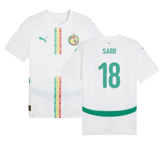 Senegal Ismaïla Sarr 18 Home Soccer Jersey 2024/25