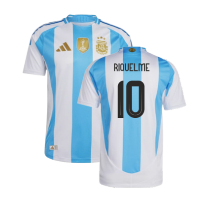 Argentina Juan Román Riquelme 10 Home Soccer Jersey 2024/25