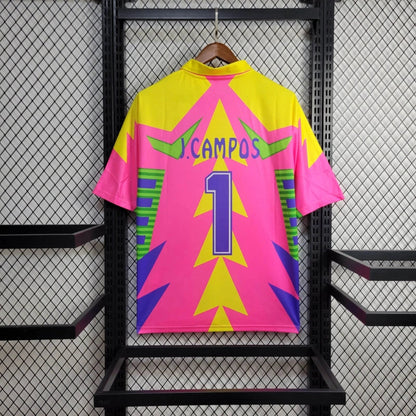 Classic and Retro Mexico Jorge Campos Goalkeeper Soccer Jersey - Pink