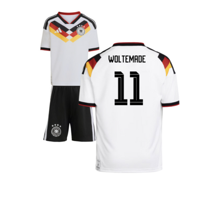 Germany Nick Woltemade 11 Kids Home Soccer Jersey World Cup 2026