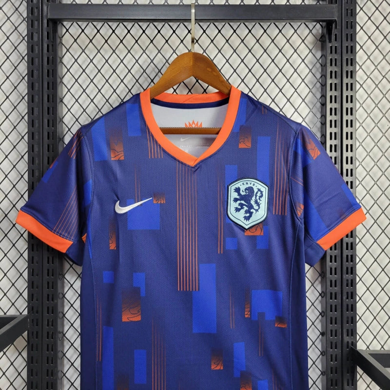 Netherlands Away Soccer Jersey UEFA Euro 2024 - Blue