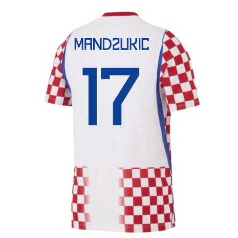 Croatia Mario Mandzukic 17 Home Soccer Jersey World Cup 2026