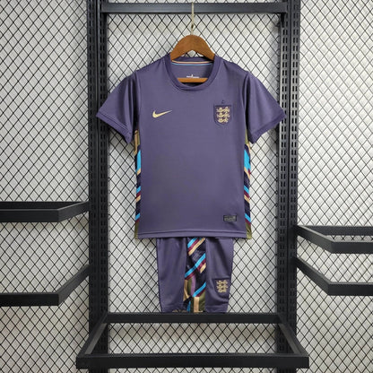 England Kids Away Soccer Jersey UEFA Euro 2024