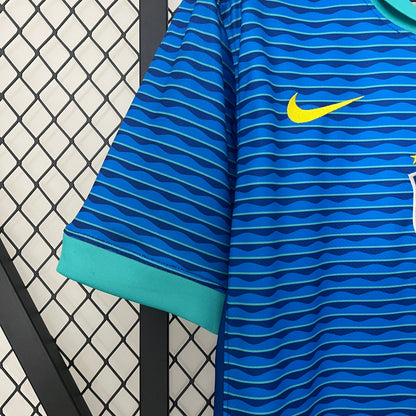 Brazil Thiago Silva 3 Away Soccer Jersey 2024/25