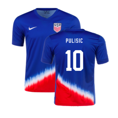 USA Christian Pulisic 10 Away Soccer Jersey 2024/25