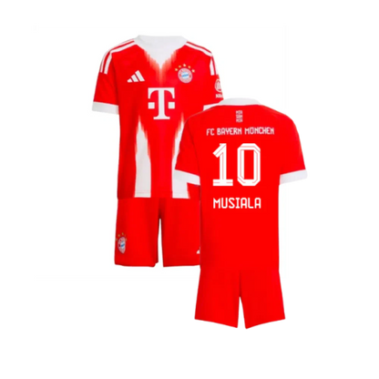 Bayern Munich Jamal Musiala 10 Kids Home Soccer Jersey 2025-2026