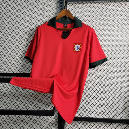 Portugal Retro Home Soccer Jersey UEFA Euro 1972
