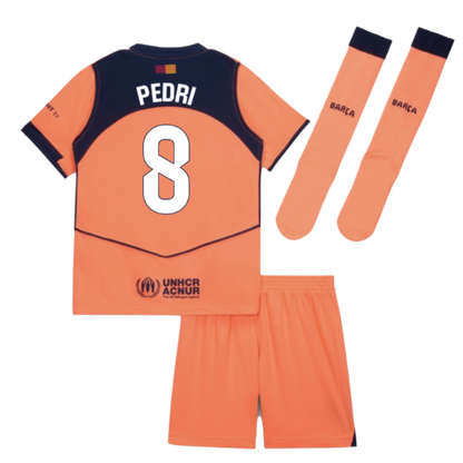 FC Barcelona Pedri 8 Kids Third Soccer Jersey 2025-2026