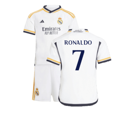 Real Madrid Cristiano Ronaldo 7 Kids Home Soccer Jersey 2023/24