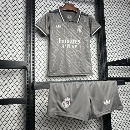 Real Madrid Federico Valverde 8 Third Kids Soccer Jersey 2024/25