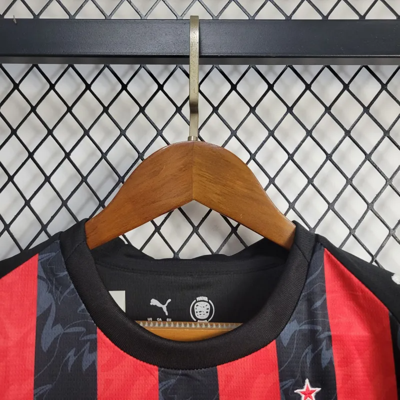 AC Milan Luka Modric 14 Kids Home Soccer Jersey 2025-2026