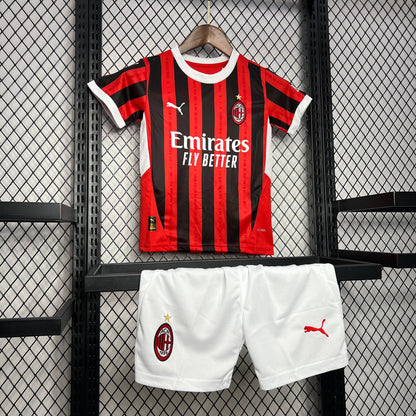 AC Milan Christian Pulisic 11 Kids Home Soccer Jersey 2024/25