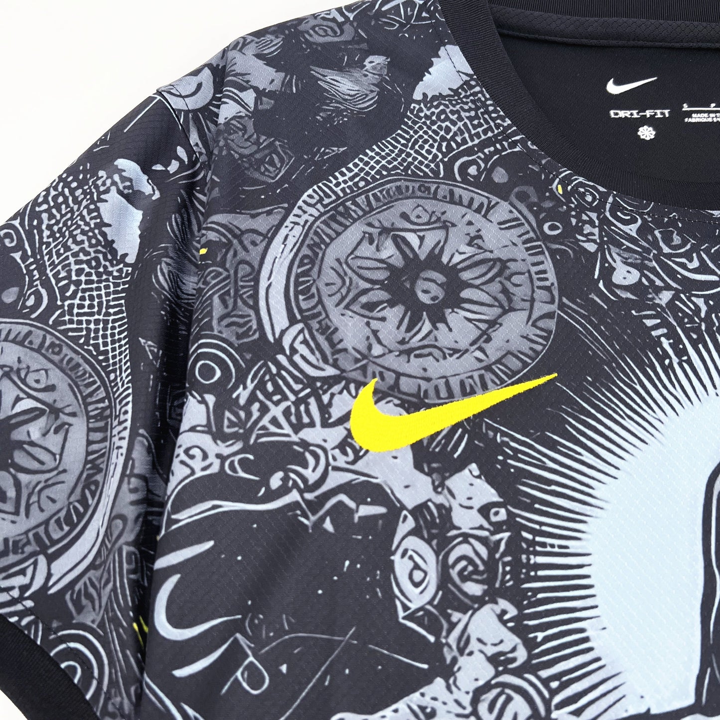 Brazil Jesus Christ The Redeemer Limited Edition Soccer Jersey 2024/25 - Black