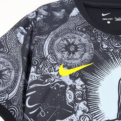 Brazil Jesus Christ The Redeemer Limited Edition Soccer Jersey 2024/25 - Black