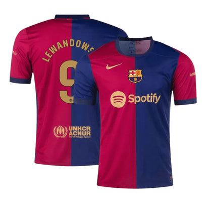FC Barcelona Robert Lewandowski 9 Home Soccer Jersey 2024/25