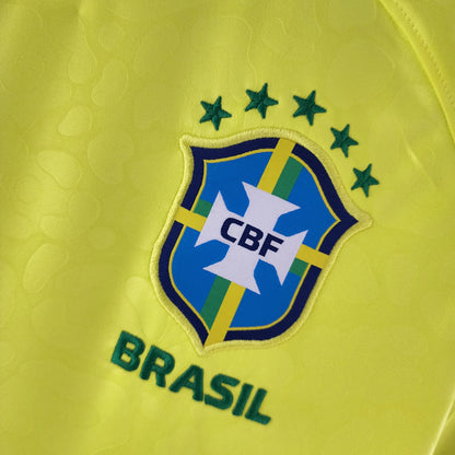 Brazil Neymar JR 10 Home Soccer Jersey World Cup 2022