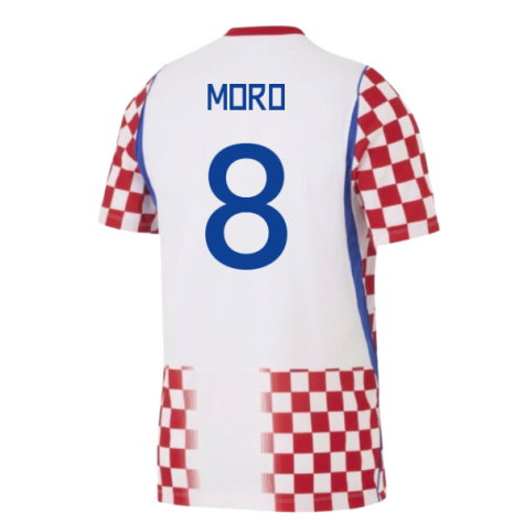 Croatia Nikola Moro 8 Home Soccer Jersey World Cup 2026