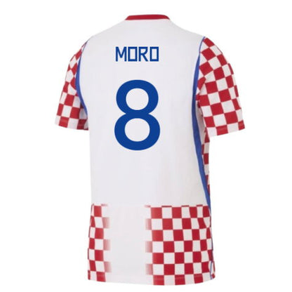 Croatia Nikola Moro 8 Home Soccer Jersey World Cup 2026