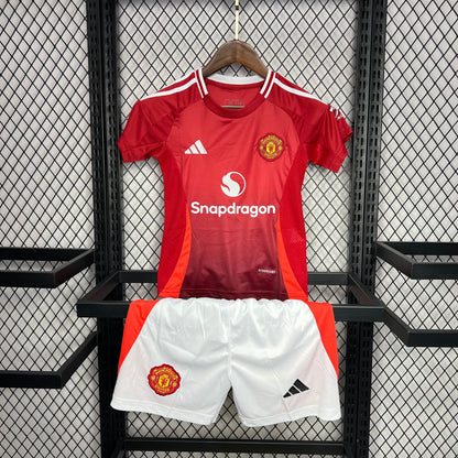 Manchester United Cristiano Ronaldo 7 Home Kids Soccer Jersey 2024/25