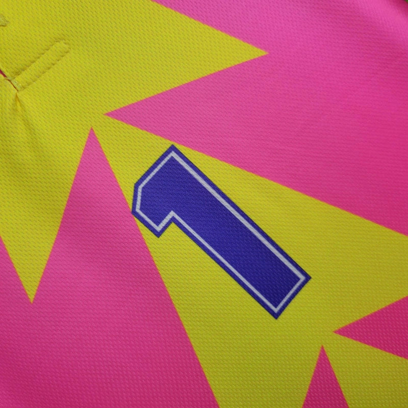 Classic and Retro Mexico Jorge Campos Goalkeeper Soccer Jersey - Pink