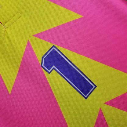 Classic and Retro Mexico Jorge Campos Goalkeeper Soccer Jersey - Pink
