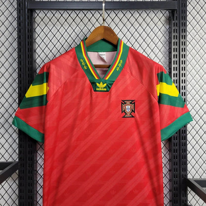 Portugal Retro Home Soccer Jersey 1992-1994