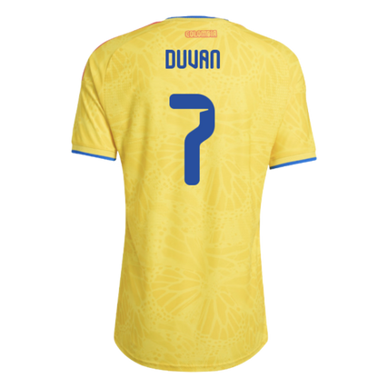 Colombia Duván Zapata 7 Home Soccer Jersey World Cup 2026