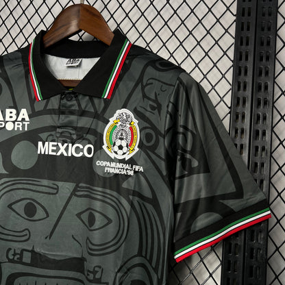Mexico Retro Fourth Soccer Jersey 1998-1999 - Black
