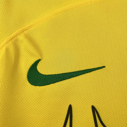 Brazil X Cristo Redentor Cross Special Edition Soccer Jersey 2025-2026 - Gelb