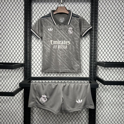 Real Madrid Federico Valverde 8 Third Kids Soccer Jersey 2024/25