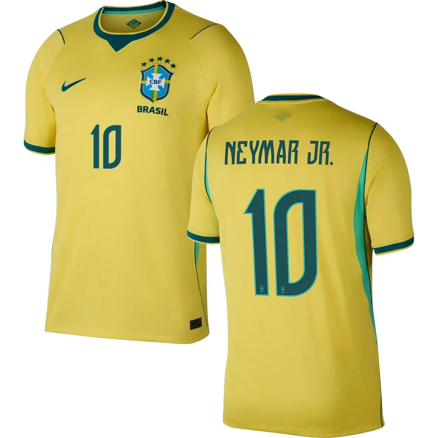 Brazil Neymar Jr 10 Home Soccer Jersey World Cup 2026
