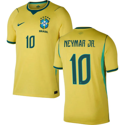 Brazil Neymar Jr 10 Home Soccer Jersey World Cup 2026
