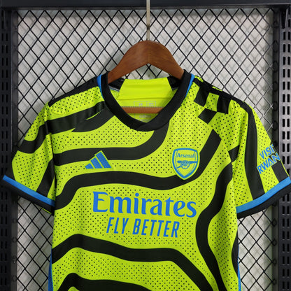 Arsenal Martin Odegaard 8 Kids Away Soccer Jersey 2023/24