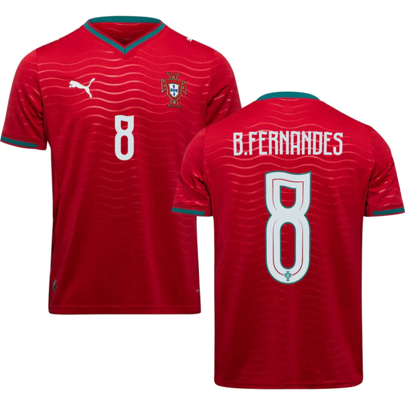 Portugal Bruno Fernandes 8 Home Soccer Jersey World Cup 2026