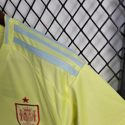 Spain Xavi 8 Kids Away Soccer Jersey Euro 2024