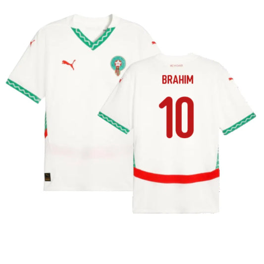 Morocco Brahim Diaz 10 Away Soccer Jersey 2024/25