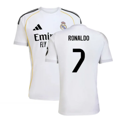 Real Madrid Cristiano Ronaldo 7 Home Soccer Jersey 2025-2026