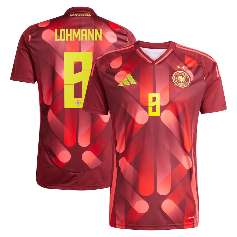 Germany Sydney Lohmann 8 Away Soccer Jersey UEFA Euro 2025