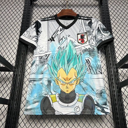 Japan X Dragonball Saiyajin Special Edition Soccer Jersey 2024/25 - White