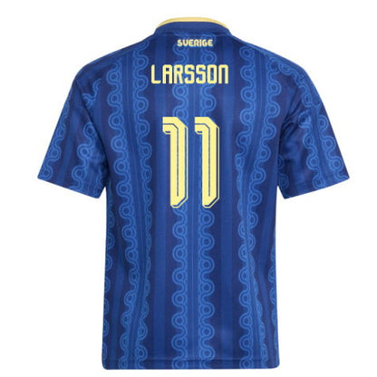 Sweden Henrik Larsson 11 Away Soccer Jersey World Cup 2026