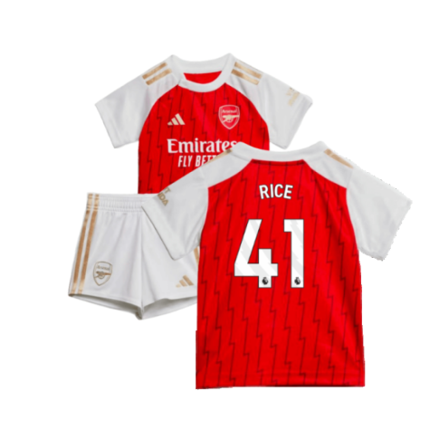 Arsenal Declan Rice 41 Kids Home Soccer Jersey 2023/24