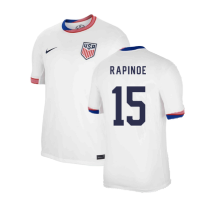 USA Megan Rapinoe 15 Home Soccer Jersey 2024/25