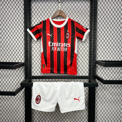 AC Milan Christian Pulisic 11 Kids Home Soccer Jersey 2024/25