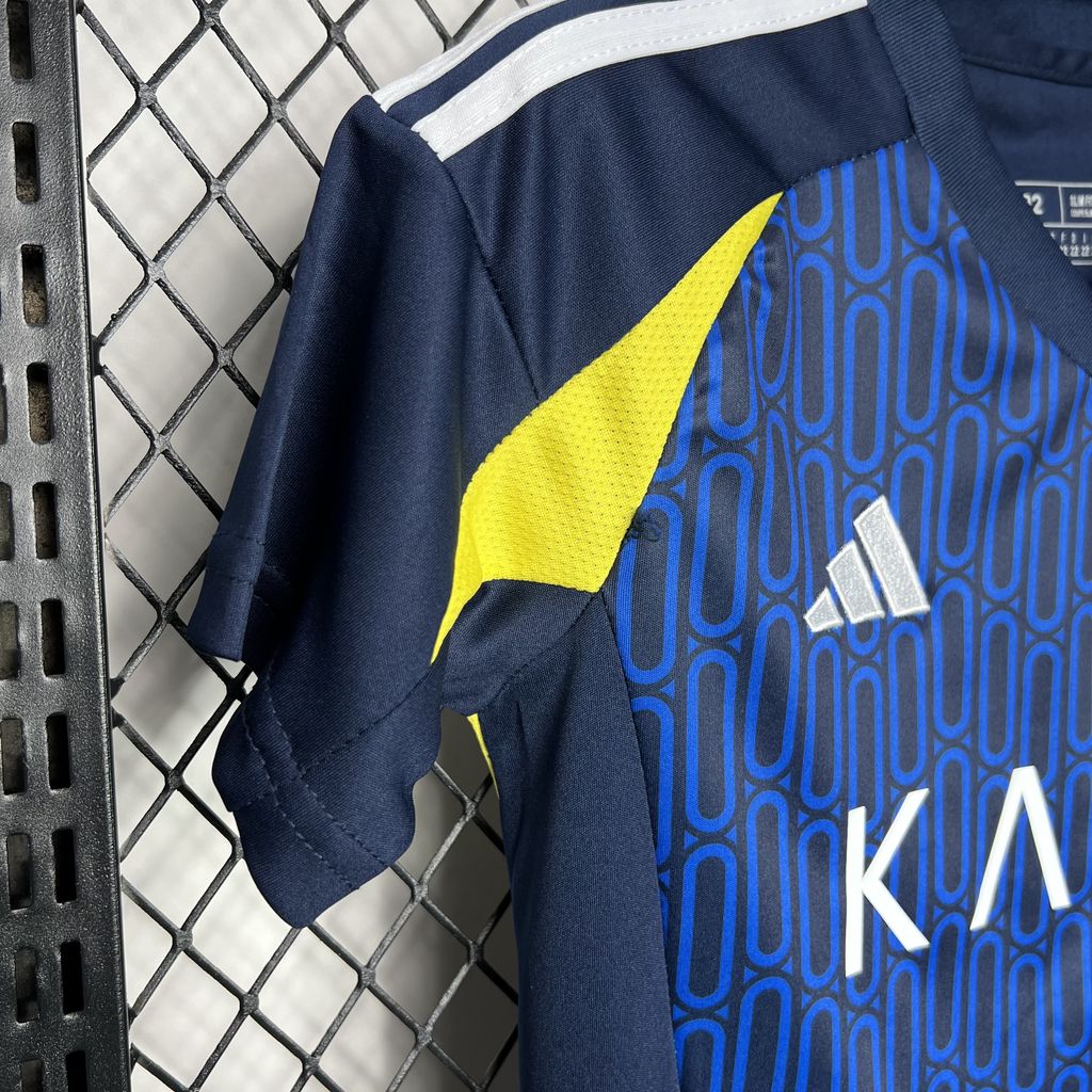 Al Nassr Cristiano Ronaldo 7 Kids Away Soccer Jersey 2024/25