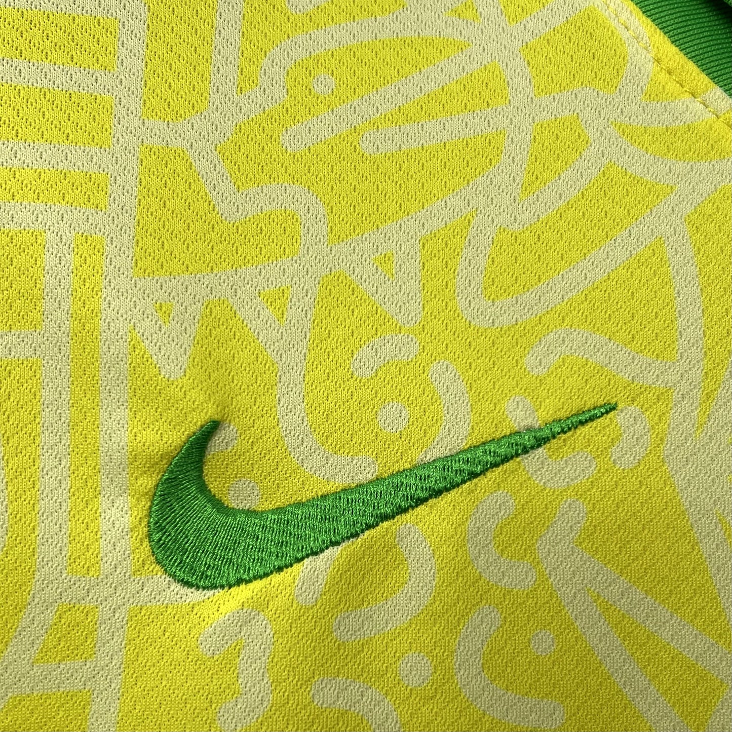 Brazil Gabriel Martinelli 7 Home Soccer Jersey 2024/25