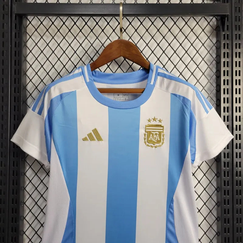 Women's Argentina Lionel Messi 10 Home Soccer Jersey 2024/25