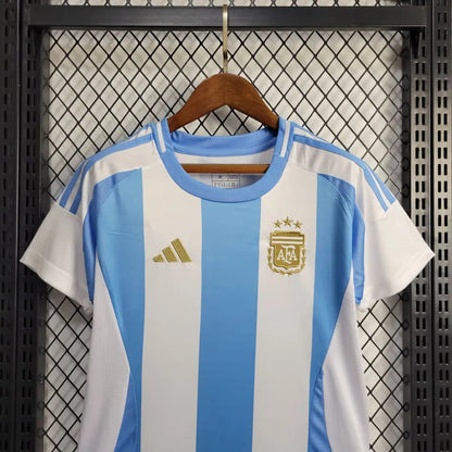 Women's Argentina Julián Álvarez 9 Home Soccer Jersey 2024/25