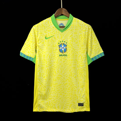 Brazil Ronaldinho 10 Home Soccer Jersey 2024/25