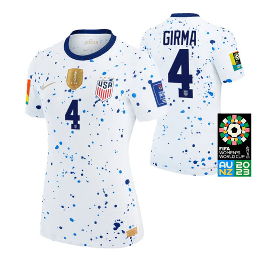 USA Women's Naomi Girma 4 Home Soccer Jersey World Cup 2023
