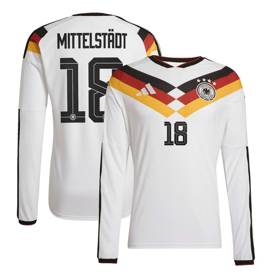 Germany Maximilian Mittelstädt 18 Long Sleeve Home Soccer Jersey World Cup 2026